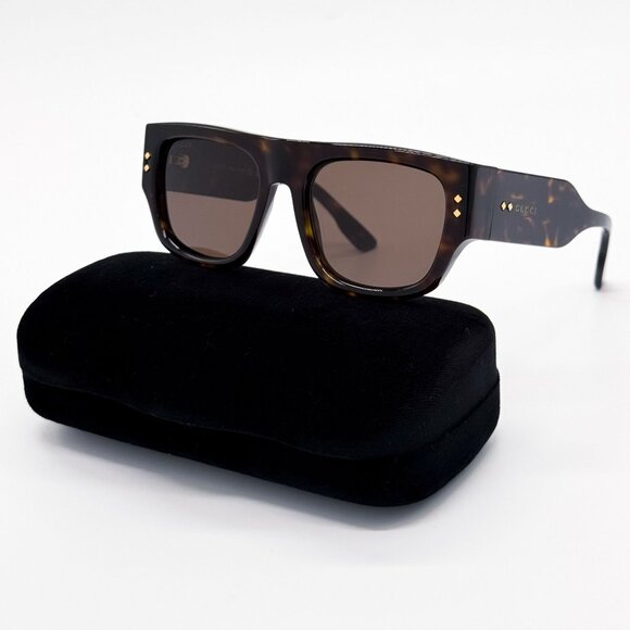 NEW GUCCI GG1262S 002 SUNGLASSES UNISEX HAVANA EYEWEAR - Picture 1 of 10